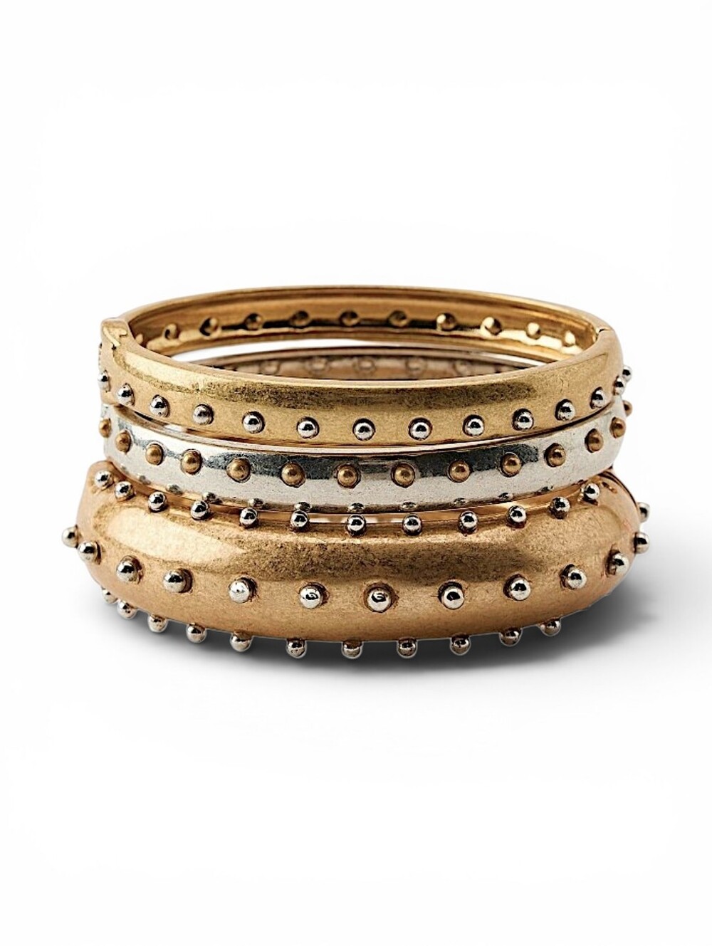 ZARA 3 Pack of Metal Stud Bracelets